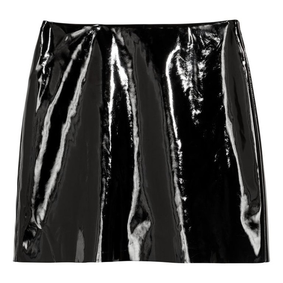 H&M Dresses & Skirts - Black Faux Leather Skirt | H&M